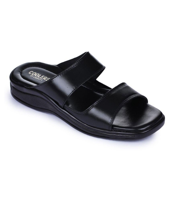 Liberty - Black Leather Daily Slipper - 8