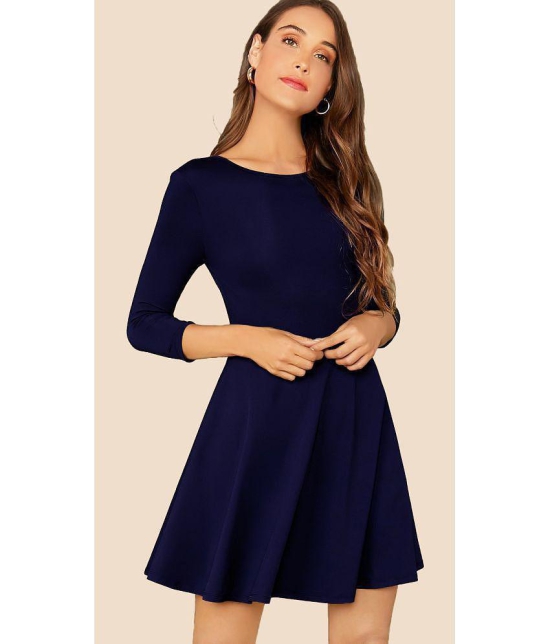 Sheetal associates - Blue Polyester Blend Women's Fit & Flare Dress ( Pack of 1 ) - None