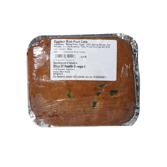 Omega Eggless Fruit Cake, 250 Gm