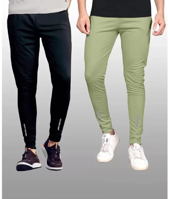 Gazal Fashions - Multicolor Polyester Mens Trackpants ( Pack of 2 ) - None