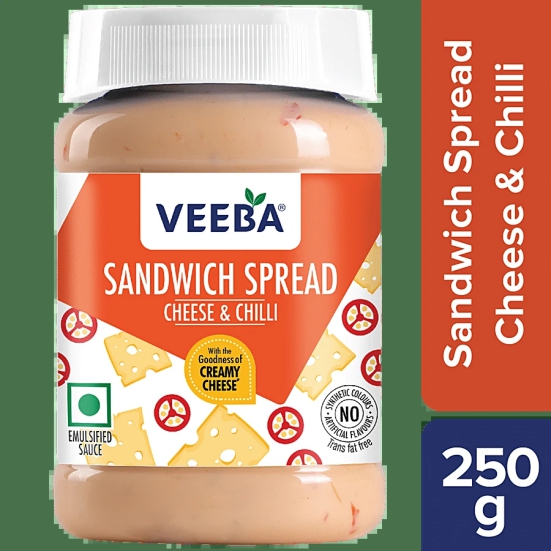 Veeba Sandwich Spread Cheese & Chilli, 250 G(Savers Retail)