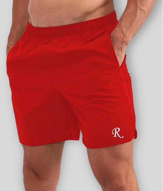 REVIEW - Red Polyester Blend Men's Shorts ( Pack of 1 ) - None