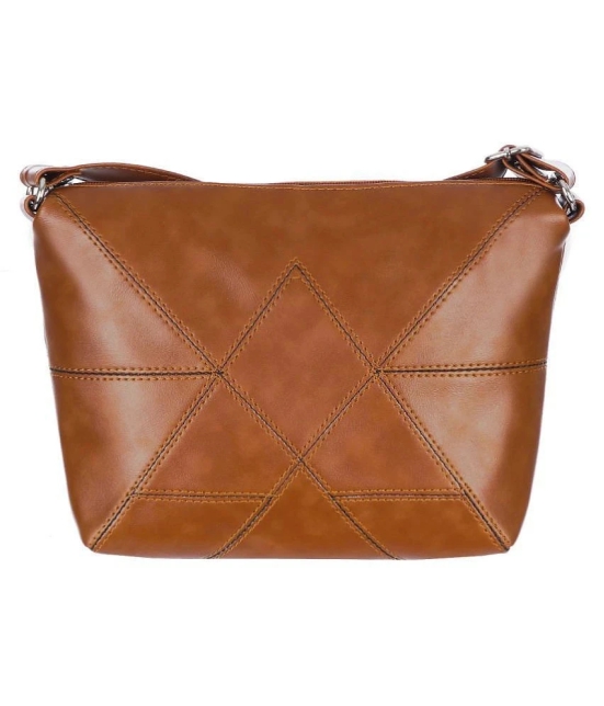 Leather Land - Tan  PU Sling Bag - Tan