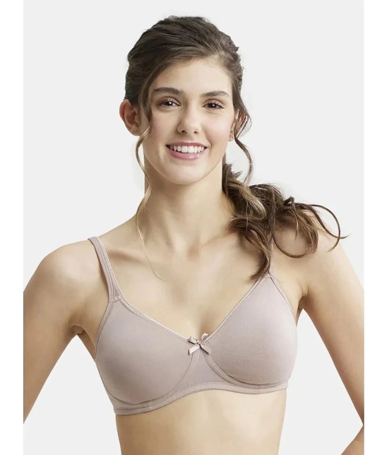 Jockey 1722 Wirefree Non Padded Super Combed Cotton Elastane Everyday Bra - Mocha - None