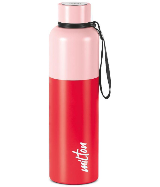 Milton Ancy 1000 Thermosteel Water Bottle, 1.05 Litre, Red | 24 Hours Hot and Cold | Easy to Carry | Rust Proof | Tea | Coffee | Office| Gym | Home | Kitchen | Hiking | Trekking | Travel Bot