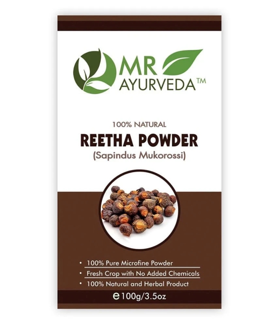 MR Ayurveda 100% Natural Reetha Powder Hair Scalp Treatment 100 g