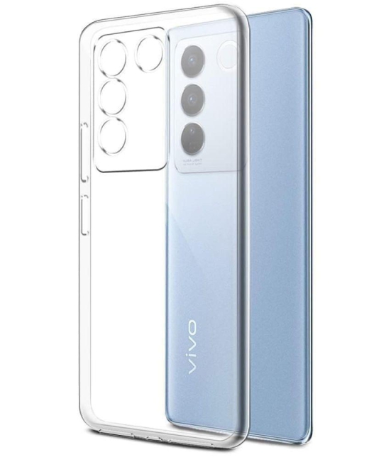 Case Vault Covers Silicon Soft cases Compatible For Silicon Vivo V27 Pro 5G ( Pack of 1 ) - Transparent