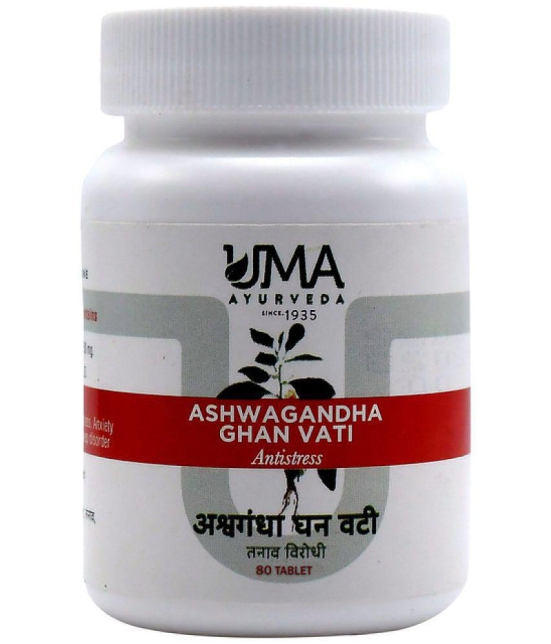 UMA AYURVEDA Ashwagandha_Ghan_Vati_80_Tab Tablet 1 kg Pack Of 1