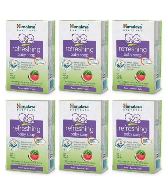 Himalaya Refreshing Baby Soap 125g (Pack of 6)