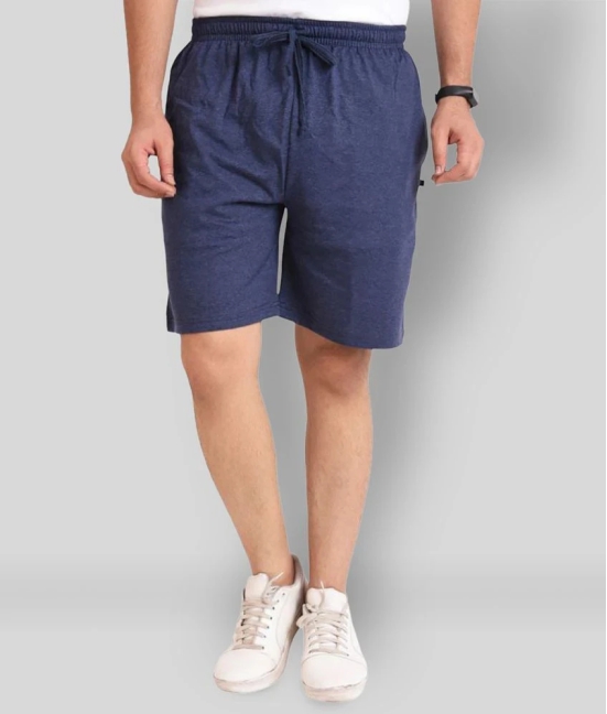 Neo Garments - Blue Cotton Mens Shorts ( Pack of 1 ) - None