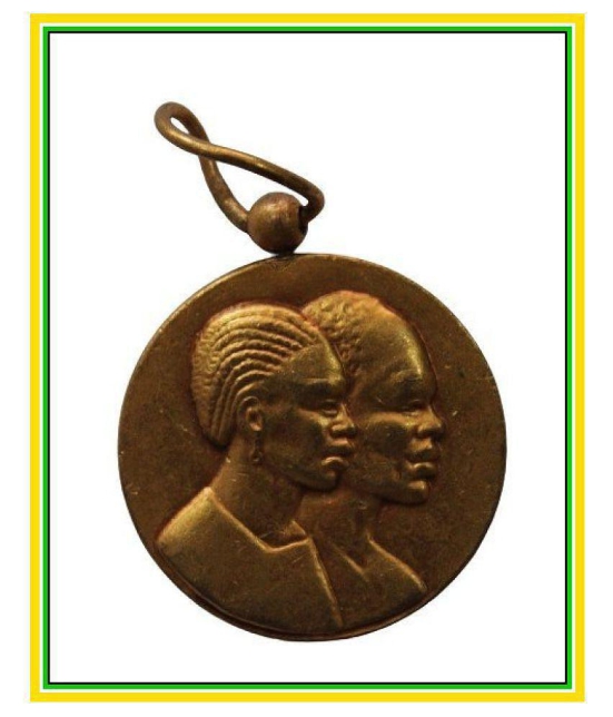 Republique   Du   Zaire   Merite   Conjugal   Africa   Pack   of   1   Extremely   Rare   Medal