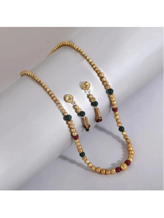 Bhagya Lakshmi Multicolor Alloy Necklace Set ( Pack of 1 ) - Multicolor