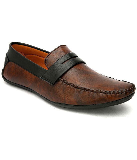 Fentacia - Brown Mens Penny - 9