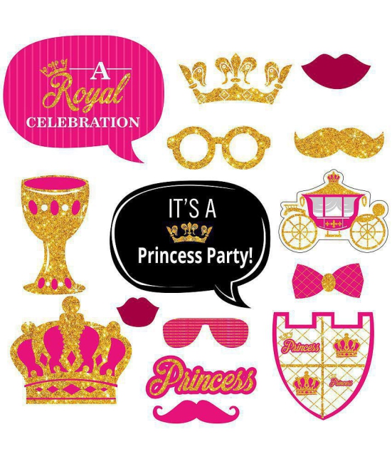 Party Propz Princess Theme Photo Booth Props For Princess Birthday Party Supplies Or Girls Birthday Decoration