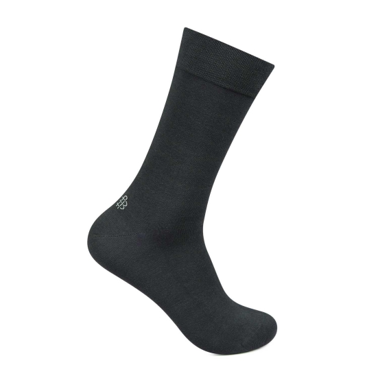 Men Cotton Odour Free Plain Socks Dk.Grey Free Size