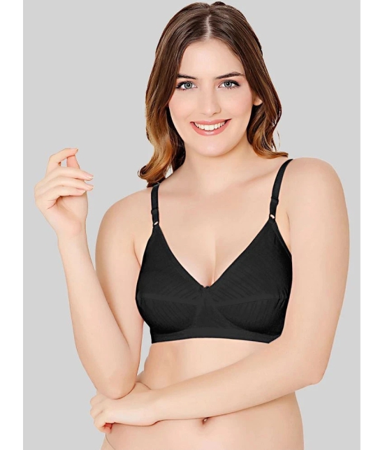 Bodycare Black Cotton Blend Lightly Padded Women's Everyday Bra ( Pack of 1 ) - None