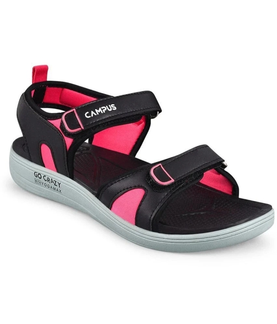 Campus Black Floater Sandals - None