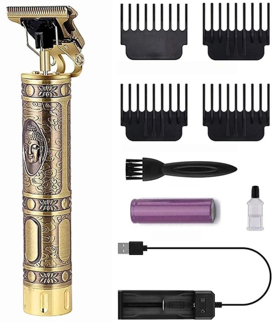 VEVO Metal HairTrimmer Gold Cordless Beard Trimmer With 60 minutes Runtime