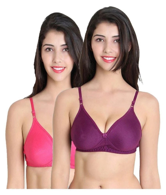 Leading Lady Cotton Convertable Bra - Multi Color - 34B