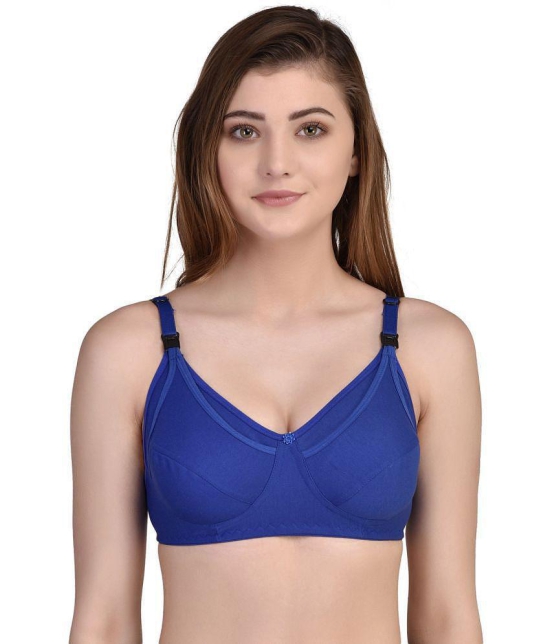 Desiprime Poly Cotton Everyday Bra - Blue Single - 36B