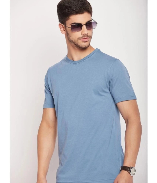 UNIBERRY - Blue Cotton Blend Regular Fit Mens T-Shirt ( Pack of 1 ) - None