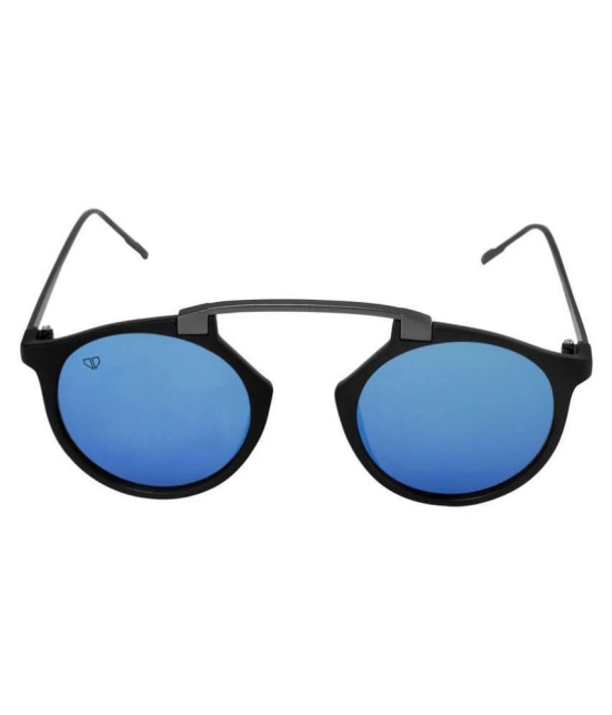 Walrus Blue Panto Sunglasses ( CRN-II-030218 ) - Medium