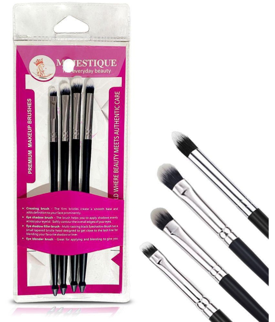 Majestique Makeup Brush Set 4Pcs Cosmetics Tools Applicator