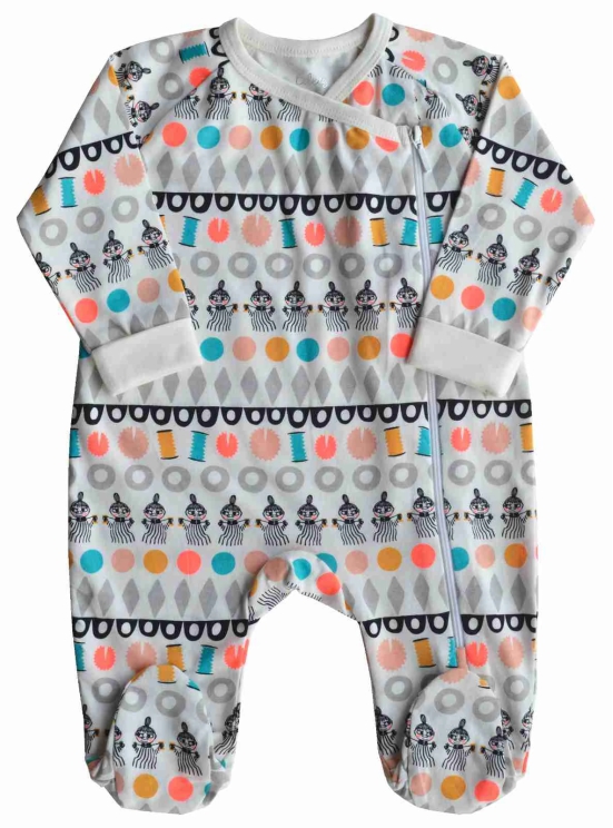 All Over Printed Sleeper/Romper with Feet(95% Cotton 5% Elasthan)