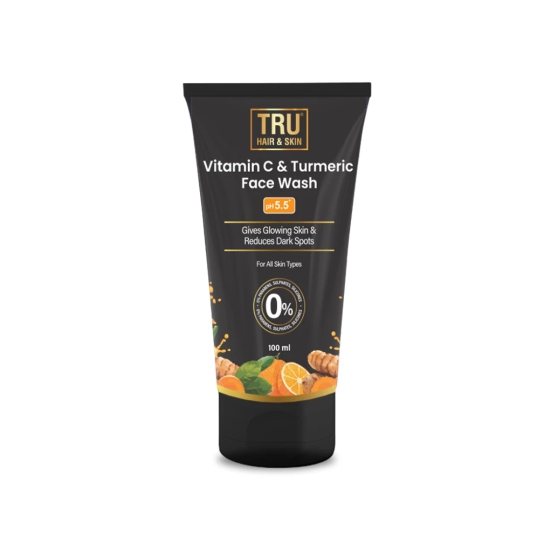 Vitamin C & Turmeric Face Wash | Gives Glowing Skin & Reduces Dark Spots-100ml | DEAL|-Default