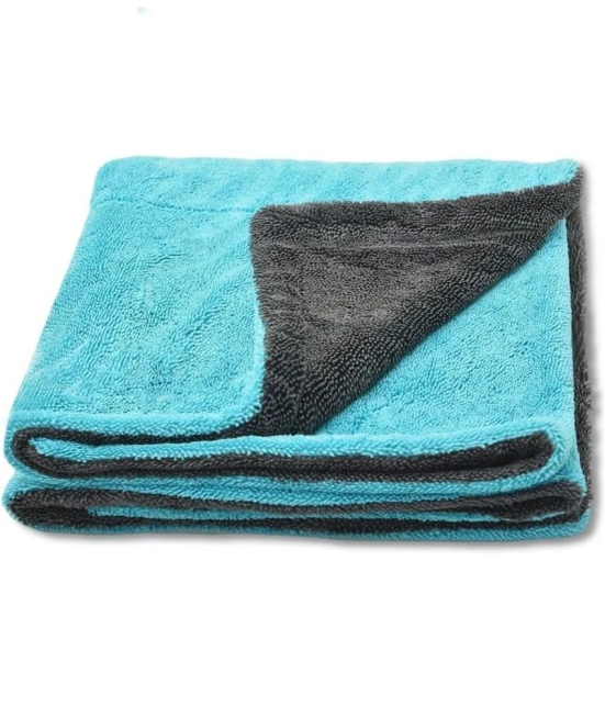 Auto Hub Blue 1200 GSM Drying Towel For Automobile ( Pack of 1 )