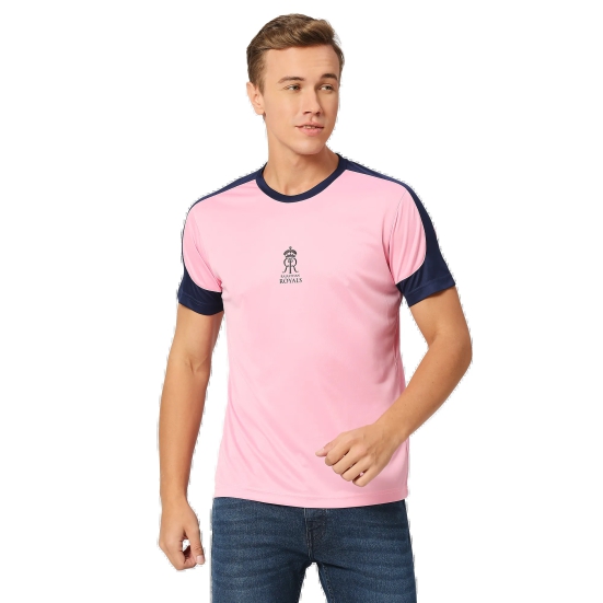 RR Tee-2XL / Pink/Navy / 100% Polyester DriTech