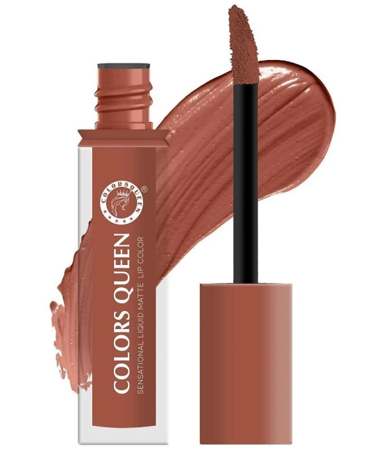 Colors Queen Sensational Liquid Matte Lipstick 7g, Nude It (Shade - 09)