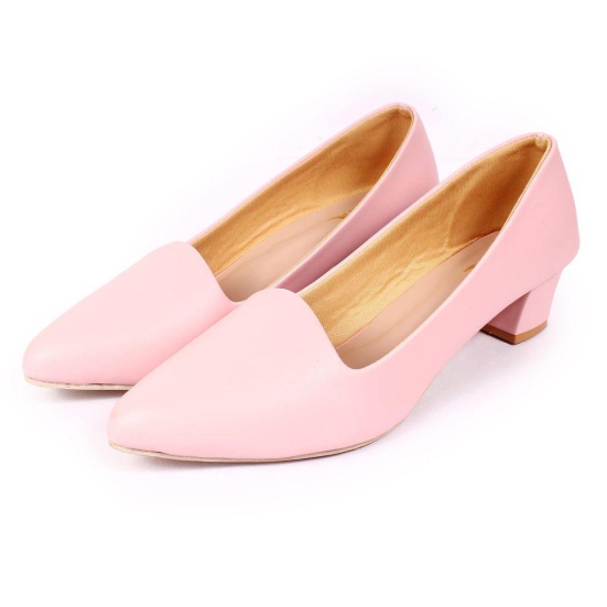 Women Heel Pump Pink