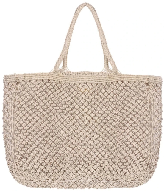 sapis - Off White Jute Shoulder Bag - Off White