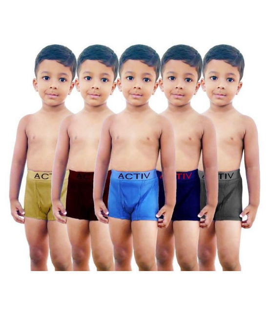 HAP Boys Trunks | Pack of Five |Innerwear /boxer /Drawer /outer elastic - None