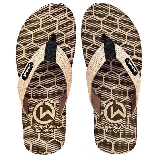 Altek - Brown Mens Thong Flip Flop - None