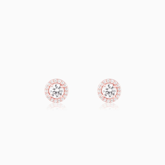 Rose Gold Seeking Solace Stud Earrings