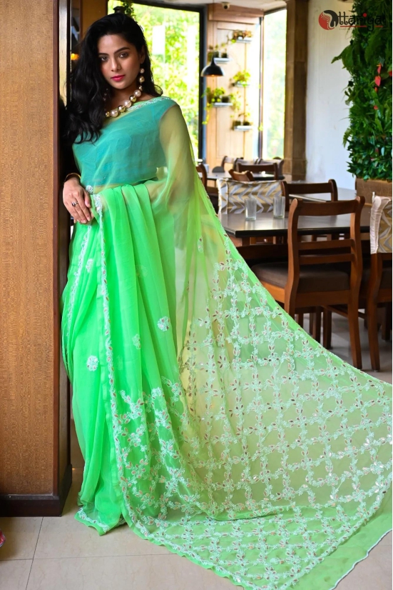 Lucknowi Saree