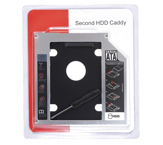 Lapster Caddy for SSD and HDD For Laptop 9.5 mm - 1 Piece