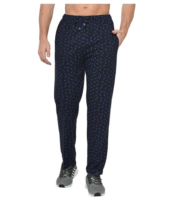 Vimal Jonney Blue Cotton Blend Trackpants - XL