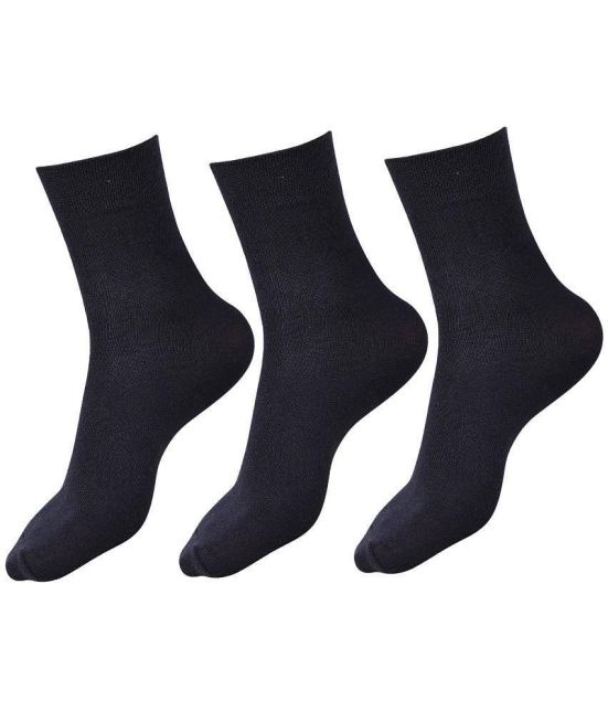 Dollar - Black Cotton Boys School Socks ( Pack of 3 ) - 11-12Years