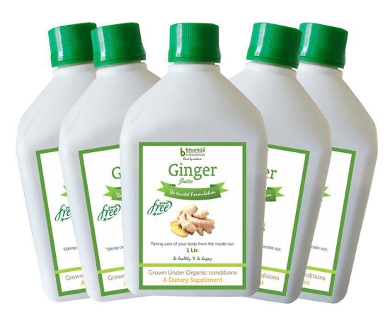 Ginger Juice (Sugar Free) 1 Ltr.(Pack 5)