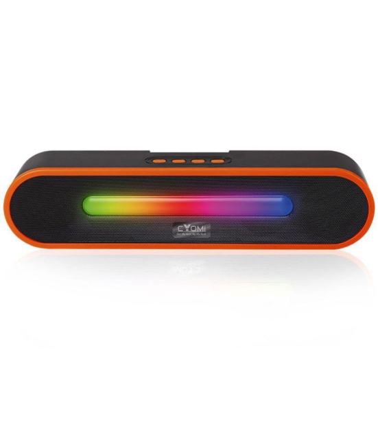 CYOMI Vibe682 10 W Bluetooth Speaker Bluetooth V 5.1 with USB,SD card Slot Playback Time 8 hrs Orange - Orange