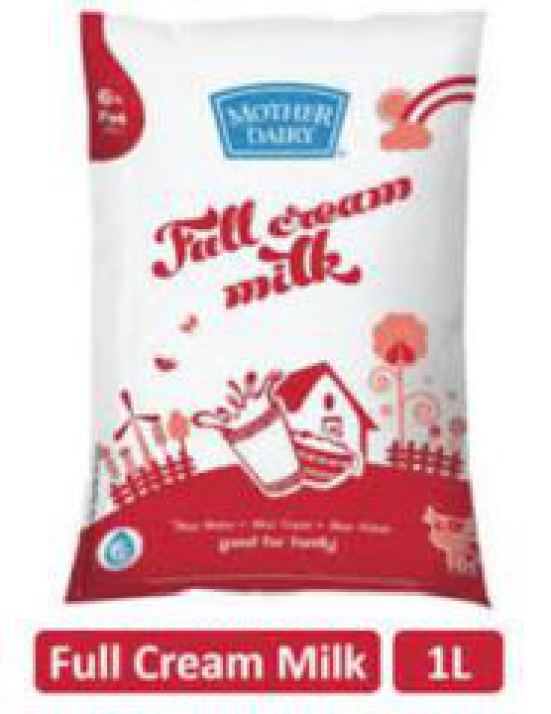 MOTHER DAIRY FULL CREAM MILK