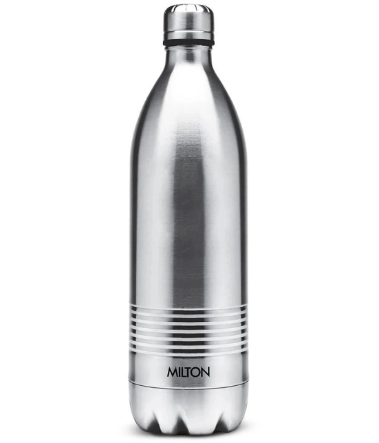 Milton Duo DLX 750 Thermosteel 24 Hours Hot and Cold Water Bottle, 700 ml, Silver - Silver