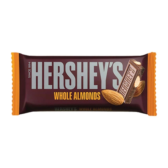 Hersheys Whole Almonds Bar, 100 Gm