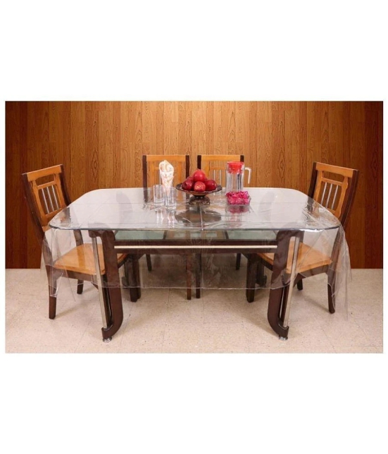 Casa Furnishing 6 Seater Transparent PVC Single Table Covers