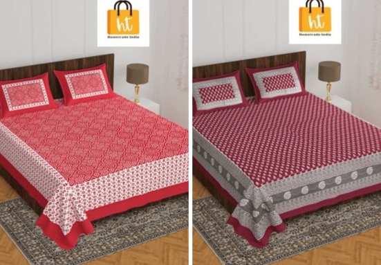 Bedsheet Adda-King Size Double Bedsheet-RJ-14-(XXX-XXX)-3397