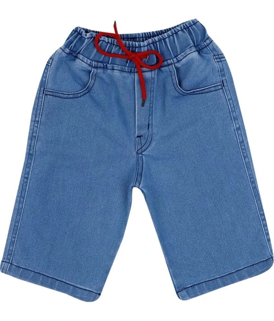 Cremlin Clothing - Navy Blue Cotton Blend Boys Bermudas ( Pack of 1 ) - None