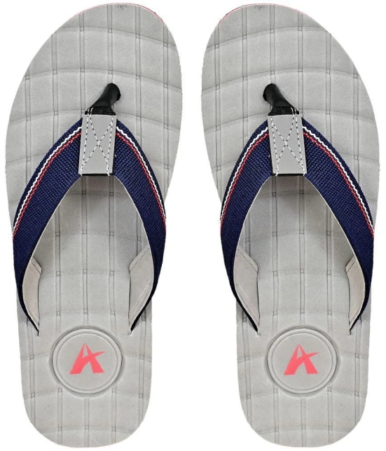 Altek - Grey Mens Thong Flip Flop - None